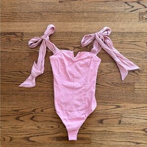 NWT Free People Intimately Pink Bodysuit